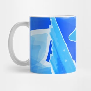 Abstract blue paint background Mug